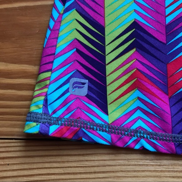 Fabletics Multi-color Chevron Open Back Tank Top, EUC, XS/S - Picture 10 of 11